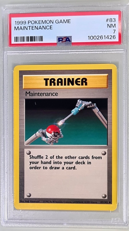 Поддръжка #83/102 Vintage Common (Български) PSA 7 NM