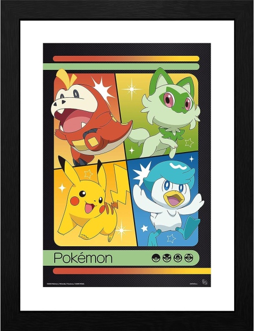 Рамкиран плакат GB eye Games: Pokemon - Scarlet &amp; Violet Starters