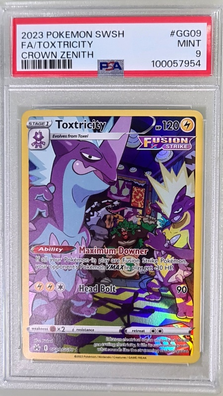 Toxtricity FA/TOXTRICITY #GG09/GG70 Пълно изкуство Ултра рядко (английски) PSA 9 MINT