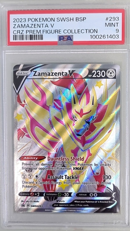メタモン　PSA 9 Zamazenta V # SWSH293 PSA 9 Mint Full Art Promo | PokeMANIA