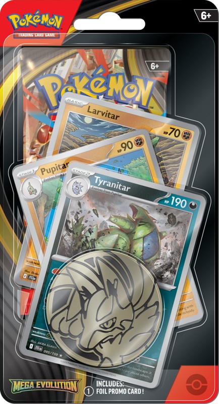 Премиум чеклейн блистер Pokémon TCG Mega Evolution Премиум чеклейн блистер Промо Tyranitar (български)