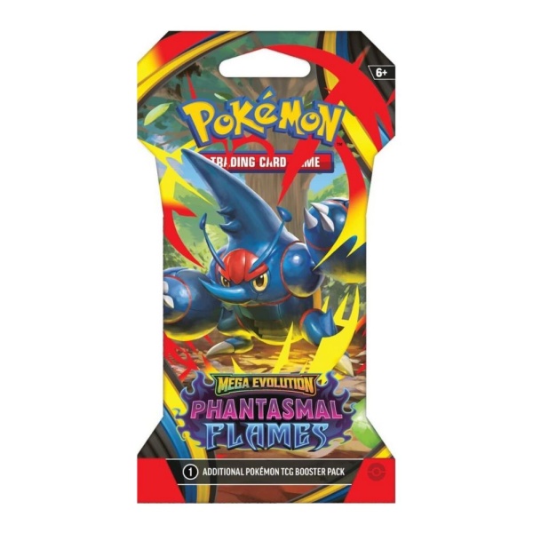 Pokémon TCG Mega Evolution - Phantasmal Flames Бустер пакет с ръкави (10 карти)