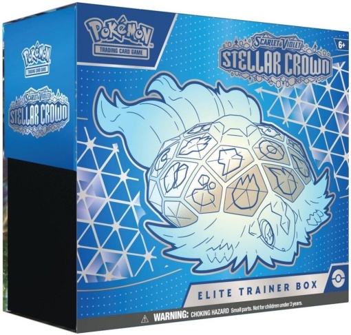 Pokémon TCG: Scarlet & Violet 7 Stellar Crown Elite Trainer Box Set Кутия с играчки