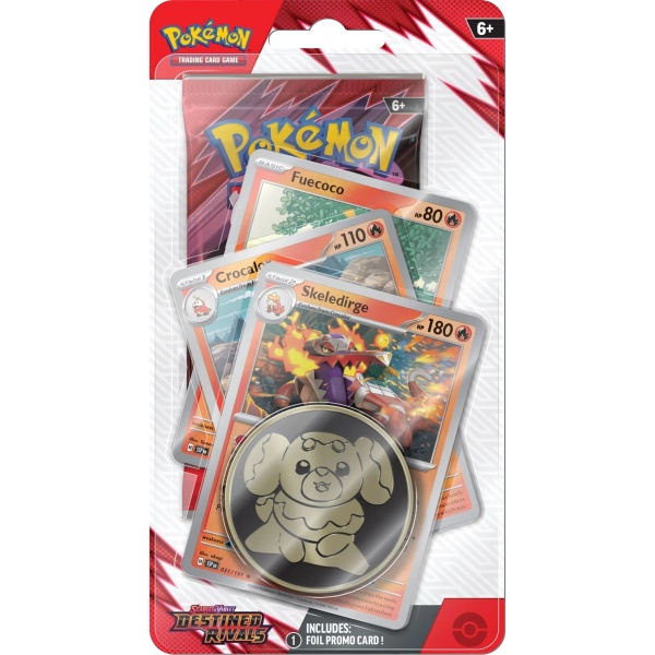 Блистер Premium Checklane Pokémon TCG Destined Rivals (Team Rocket) Промо Skeledirge - Scarlet &amp; Violet sv10 (En)