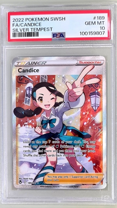 Candice #189/195 Full Art Ultra Rare (English) PSA 10 GEM MT