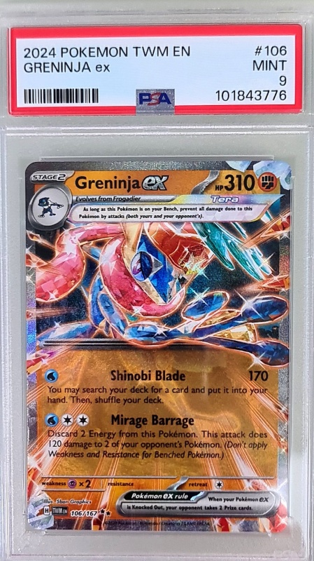 Greninja ex Tera #106/167 PSA 9 Near Mint (Български)