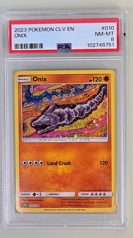 Onix #010/034 Обща винтидж карта (български) PSA 8 NM-MT