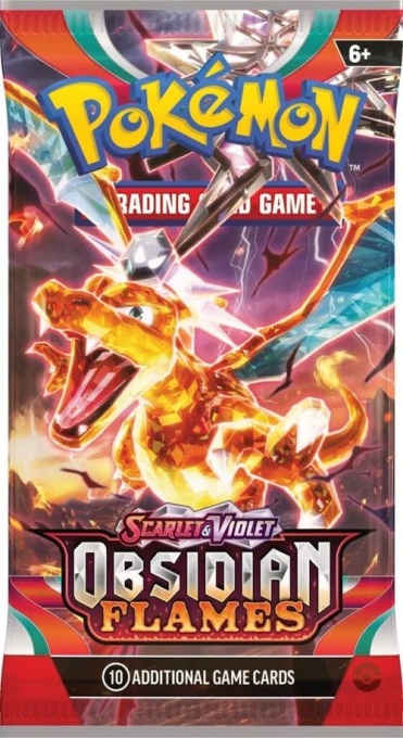 Pokémon Scarlet &amp; Violet 3 Obsidian Flames - 1 бустерна опаковка фабрично запечатана
