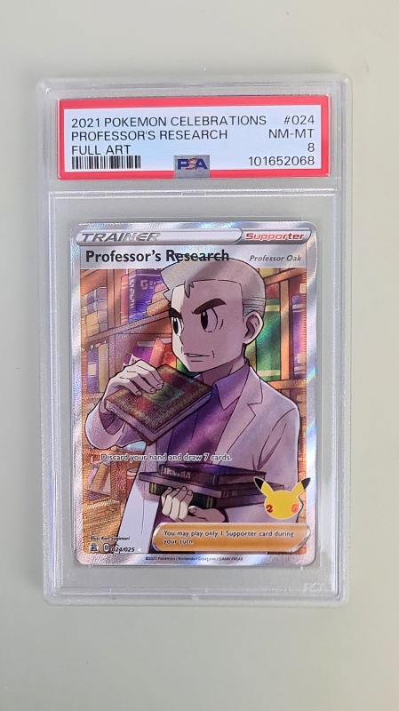 Professor's Research #024/025 FA (Oak) PSA 8 | PokeMANIA