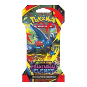 Πακέτο καρτών Pokémon TCG Mega Evolution - Πακέτο ενίσχυσης Phantasmal Flames με μανίκια (10 κάρτες)