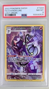 Chandelure FA (Allister) NM-MT 8 #TG04/TG30 Πλήρως σχεδιασμένη σπάνια (Αγγλικά) PSA 8 GEM MT