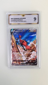 Galarian Zapdos V #076/070 Ultra Rare (japansk) GG 9 MINT - Img 3