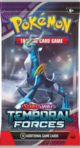 Pacote de cartas Pokémon TCG: Scarlet & Violet 5 Forças Temporais EN Pacote de Reforço Lacrado de Fábrica - 1 Pacote de Reforço - Img 3