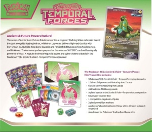 Pokémon TCG : Scarlet & Violet 5 Temporal Forces Elite Trainer Box - Feuilles de Fer - Img 2