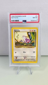 Rattata #61/102 Vintage Common (angol) PSA 8 NM-MT - Img 3
