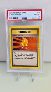 Super Potion #90/102 Vintage common (Engleză) PSA 8 MINT - Img 3