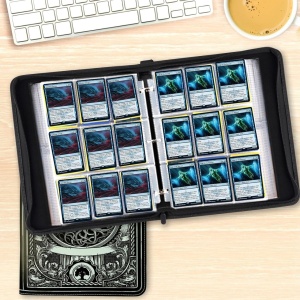 TCG Pärm - TCG Premium 720 Dubbel PU Spelkortsförvaringsmapp - Svart (720 kort) - Img 4