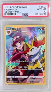 Braixen #TG01/TG30 Full Art Ultra Zeldzaam (Engels) PSA 10 GEM MT