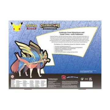 Celebrations Deluxe Pin Collection — Cutie de Colecție Pokémon Sigilată (Zacian LV.X) - Img 2