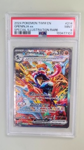 Greninja ex #214/167 Special Illustration Rare PSA 9 MINT (English)
