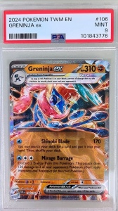 Greninja ex Tera #106/167 PSA 9 Quase Perfeito (Inglês)