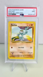 Machop #52/102 Vintage Comum (Inglês) PSA 9 - Img 3