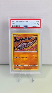 Onix #010/034 Обща винтидж карта (български) PSA 8 NM-MT - Img 3