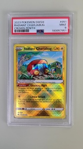 Radiant Charjabug #051/159 Radiant Rare (Български) PSA 9 - Img 2
