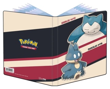 Série Pokémon Ultra PRO Gallery: Portfólio de 4 bolsos Snorlax e Munchlax