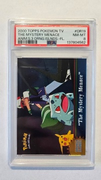 The Mystery Menace #OR19 Foil — PSA 8 NM-MT (2000 Topps TV Animation Series 3 Orange Islands)