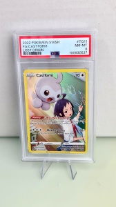 Castform FA NM-MT 8 #TG11/TG30 Full Art Rară (Engleză) PSA 8 GEM MT - Img 2