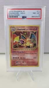 Charizard #11/108 Holo XY Evolutions PSA 8 Σχεδόν Άριστη - ΑΡΙΣΤΗ