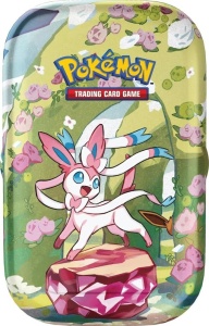 Pokémon TCG: Prismatic Evolutions Mini Tin Prismatic Display Box - Eevee and Eeveelutions! - Img 7