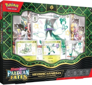 Pokémon TCG: Scarlet & Violet 4.5 Paldean Fates - Meowscarada EX Colección Premium