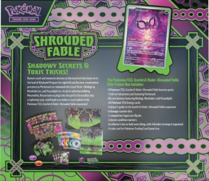 Pokémon TCG: Scharlachrot &amp; Violett 6.5 Umhüllte Fabel Elite Trainer Box Set - Img 2
