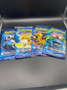 Pokémon XY Evolutions - 4 Booster Packs, Εργοστασιακά Σφραγισμένα
