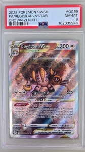 Regigigas VSTAR #GG55/GG70 PSA 8 Σχεδόν άριστης ποιότητας Εξαιρετικά σπάνιο (Αγγλικά)