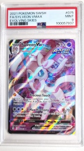 Sylveon VMAX #075/203 PSA 9 Mint Full Art Evolving Skies