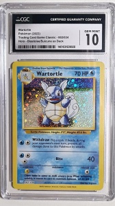 Wartortle Holo #001/034 GTC 10 Gem Mint Holo - Pokémon (2023) Juego Clásico de Cartas Coleccionables (Español)