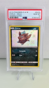 Zorua Pokemon Hidden Fates #SV25/SV94 PSA 10 Gem Mint Holo (Български) - Img 2