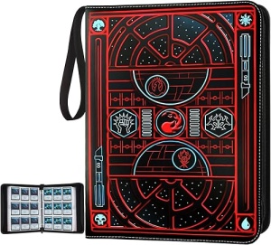 Папка за TCG - TCG Premium 720 Double PU TCG Premium 720 Double PU - Червен киберпънк (720 карти) - Img 1