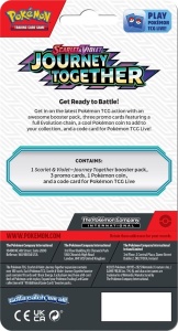 Предварителна поръчка: Пакет карти Pokemon TCG: Scarlet & Violet 9 Journey Together Premium Checklane Blister - Rhyperior - Img 2