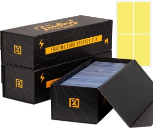 3er-Set TCG QuickFold Magnetkartenboxen zur Aufbewahrung von Sammelkarten - 800 Karten, 200 Toploader oder 50 One Touch - Img 1