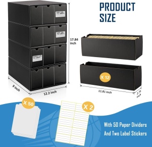 8000+ Trading Card Storage Boxes - Cutie Cartonașe Pokemon cu 50 Card Dividers - Img 3