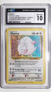 Chansey Holo #015/034 CGC 10 Gem Mint Holo - Pokémon (2023) Samlarkortsspel Klassiskt (Engelska)