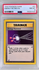Energy Retrieval #81/102 Vintage 1999 Common PSA 8 NM-MT EN - Img 1