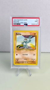 Machop #52/102 Vintage Comum (Inglês) PSA 9 - Img 2