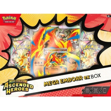 Pokémon TCG: Heróis Ascendidos Mega Emboar ex Box