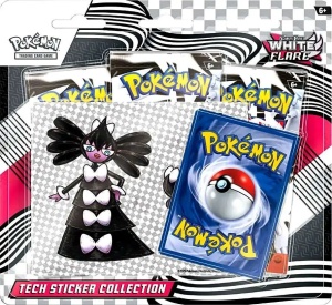 Pokémon TCG: Scarlet & Violet—Συλλογή αυτοκόλλητων White Flare Tech (Gothitelle) 🔮✨