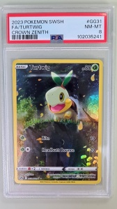 Turtwig #GG31/GG70 PSA 8 Fast Postfrisch Holo Selten (Englisch) - Img 1